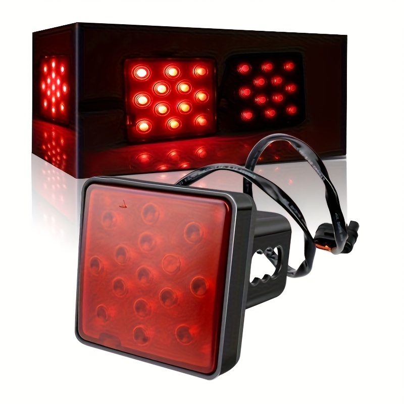 

Anmingpu 1pc Led Tail , 15-led Red , 12-24v Plastic , For Trucks, Suvs, Trailers - Battery-free, Over 3000 Brightness,