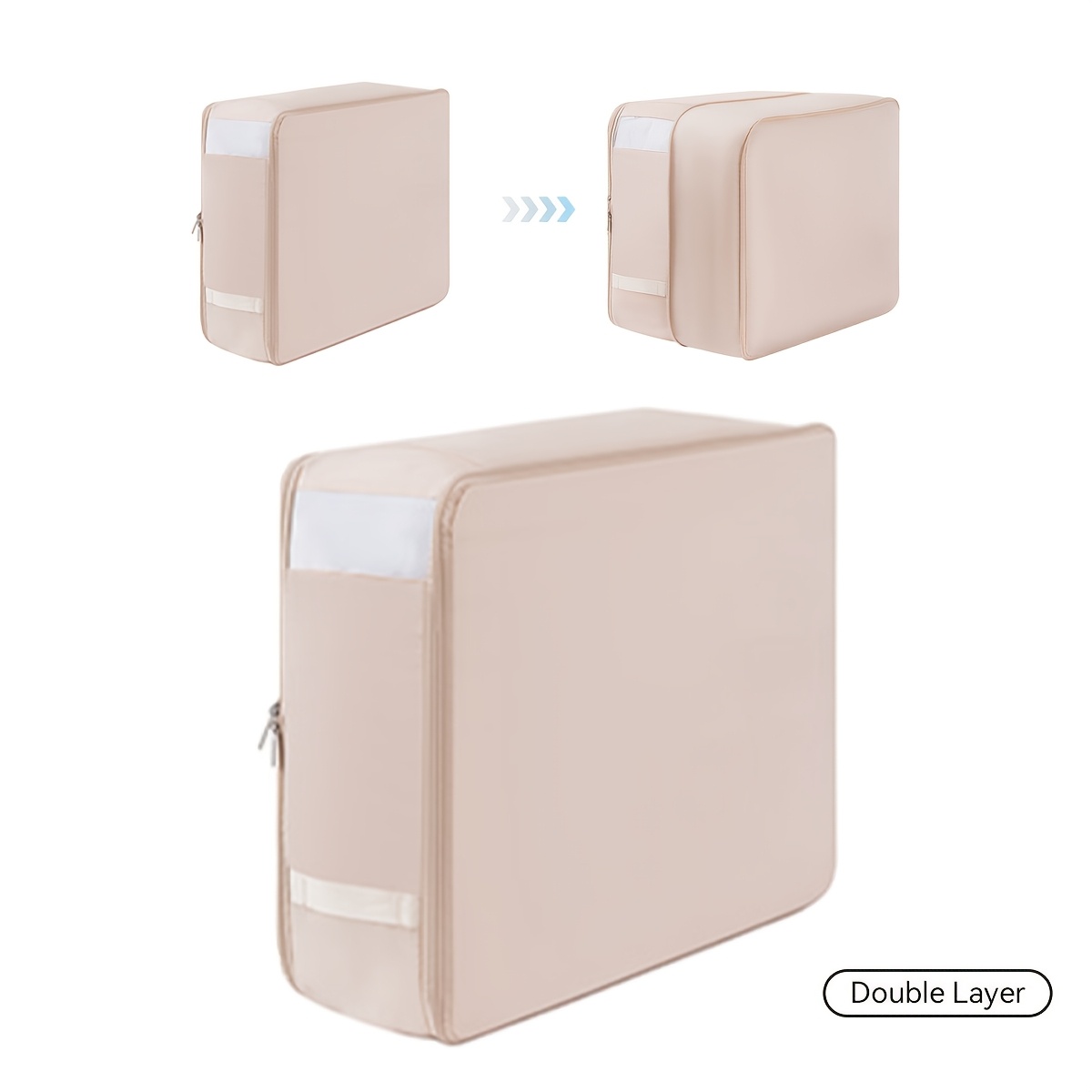 TEMU borsa da viaggio per la conservazione , custodia per abiti. Borsa di stoccaggio auto-compressibile ultra-salvaspazio - Organizzatore portatile e