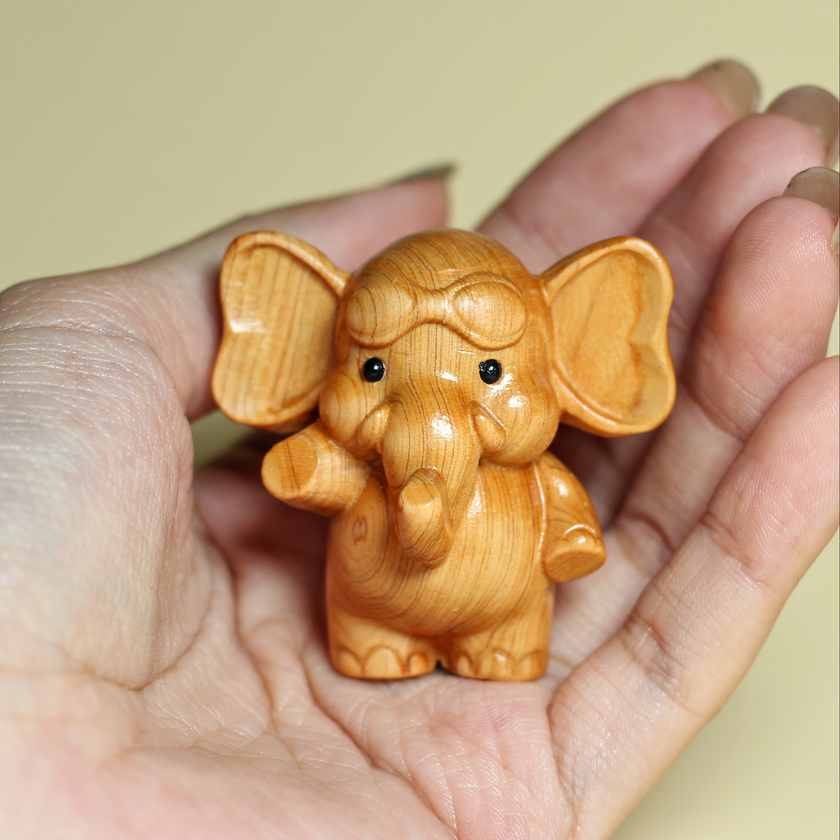Image of Festive Elephant Figurine - Handcrafted Holiday Decor, Perfect For Christmas, Diwali, And New Year Celebrations - Accent For Good Luck And