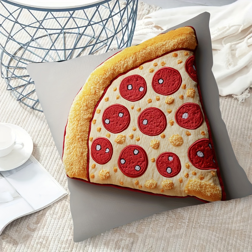 1pc giant pizza plush pillow 18x18 inch ultra soft short Temu