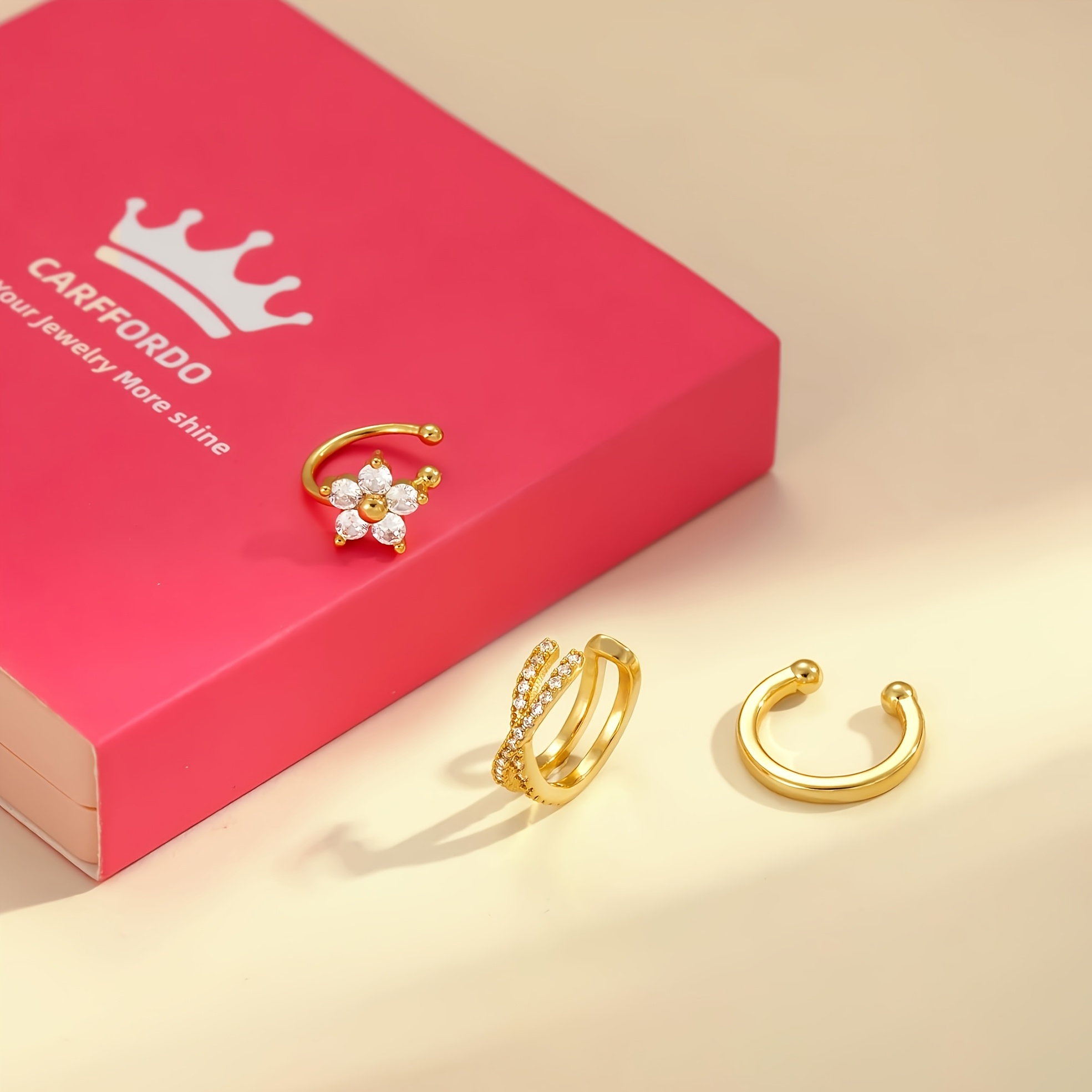 Women's Dainty Ear Cuffs Clip-On Earrings, Trendy Design
