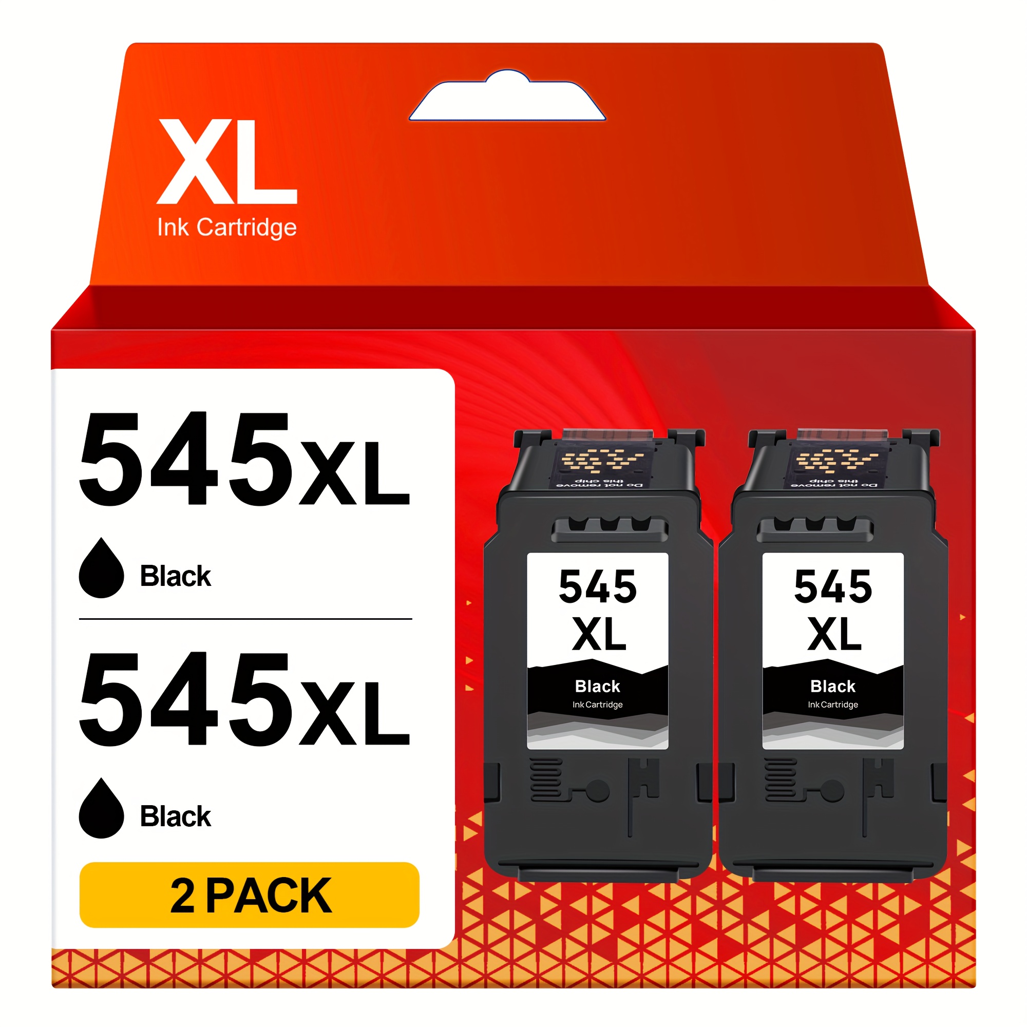 TEMU Pg545xl Pg-545xl Ink Cartridges Remanufactured For 545 546xl (2-pack, Black) For Ts3150 Mg3050 Mg2550 Ts3100 Mx495 Ip2850 Tr4550 Ts3350 Mg2950