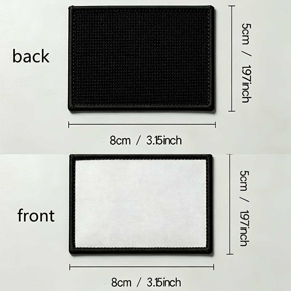 TEMU Personalized Custom Hook-and-loop Heat Transfer Patches, Fade-resistant Printing, Removable And Reusable Diy Decorative Patches, Suitable For