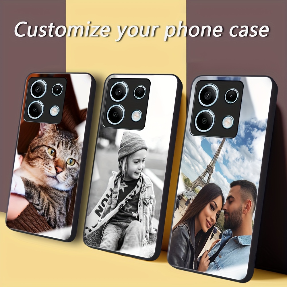 

Coque de Personnalisée pour Téléphone Portable avec Dos en Acrylique et Cadre Souple Noir Adaptée pour Xiaomi /4G/Pro/+/R