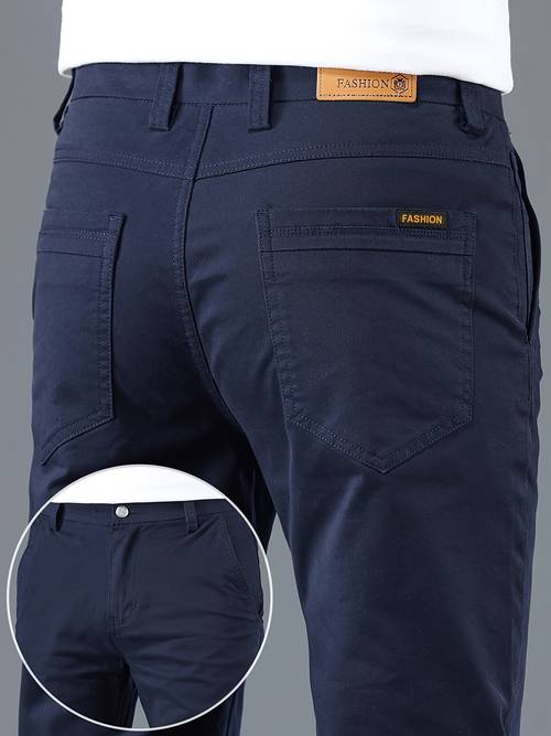 item picture mens high end business casual straight stretch pants work pants fit fabric breathable and comfortable casual pants versatile suitable for office workers and urban professionals chinos