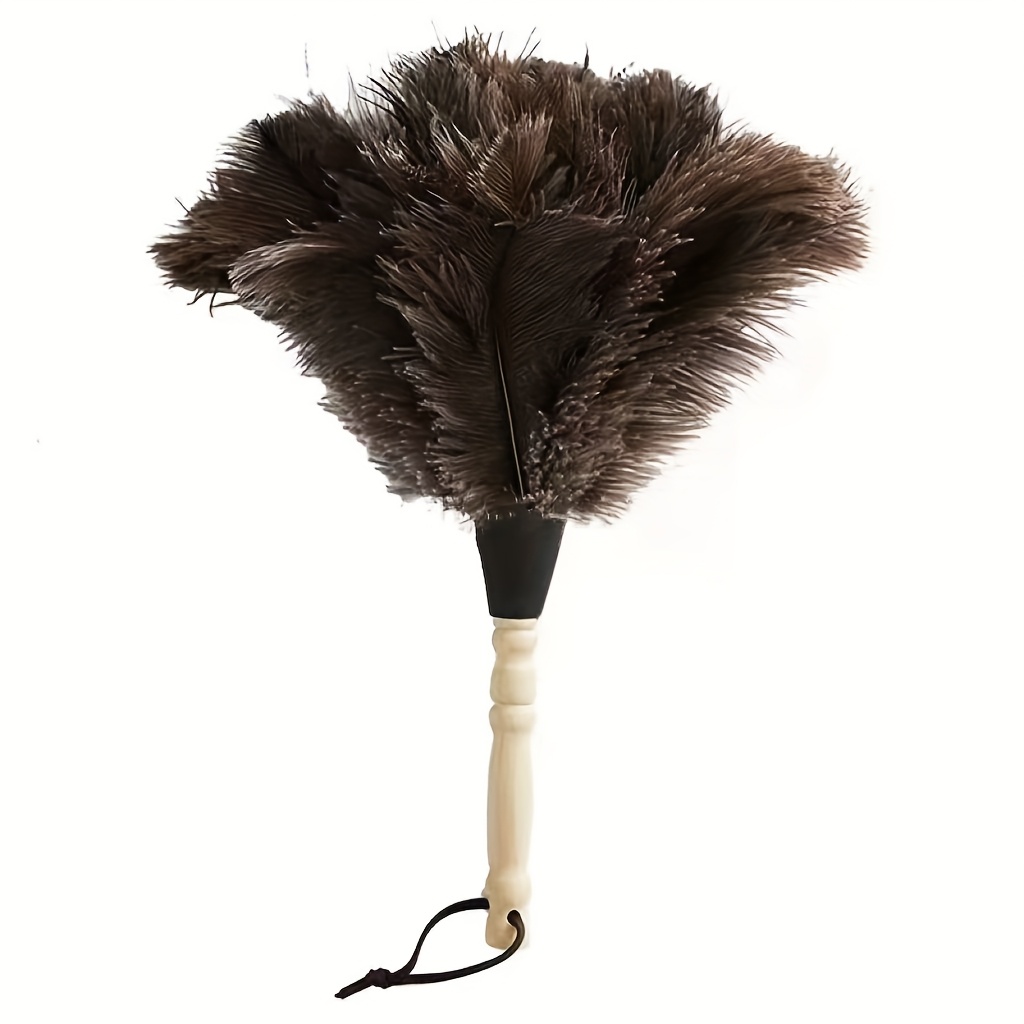Image of 1pc Non-natural Duster Ostrich Dust Cleaner Suitable For Home Cleaning Bedroom, Bookshelf Cleaning, Desktop Sofa Cleaning Tool, Car Interior Cleaning