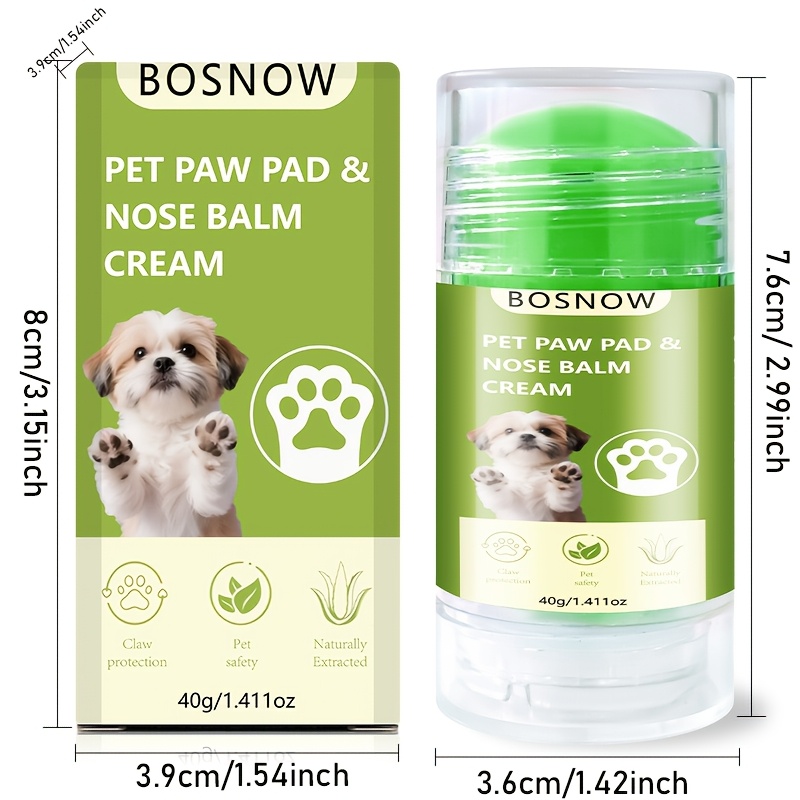40G Pet Paw And Nose Care Stick, Plant Extracts, Preventing Paw Cracks, Keeping Paws Soft And Moist, Forming a Barrier for Your Beloved Pet'S Health, Suitable for Cats And Dogs, Portable, Powerful Moisturizing, Deep Nourishment, Pet Skincare - Image 3