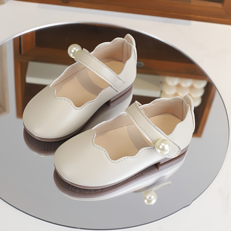 girls' classic jane flats pearl accents Temu Saudi Arabia