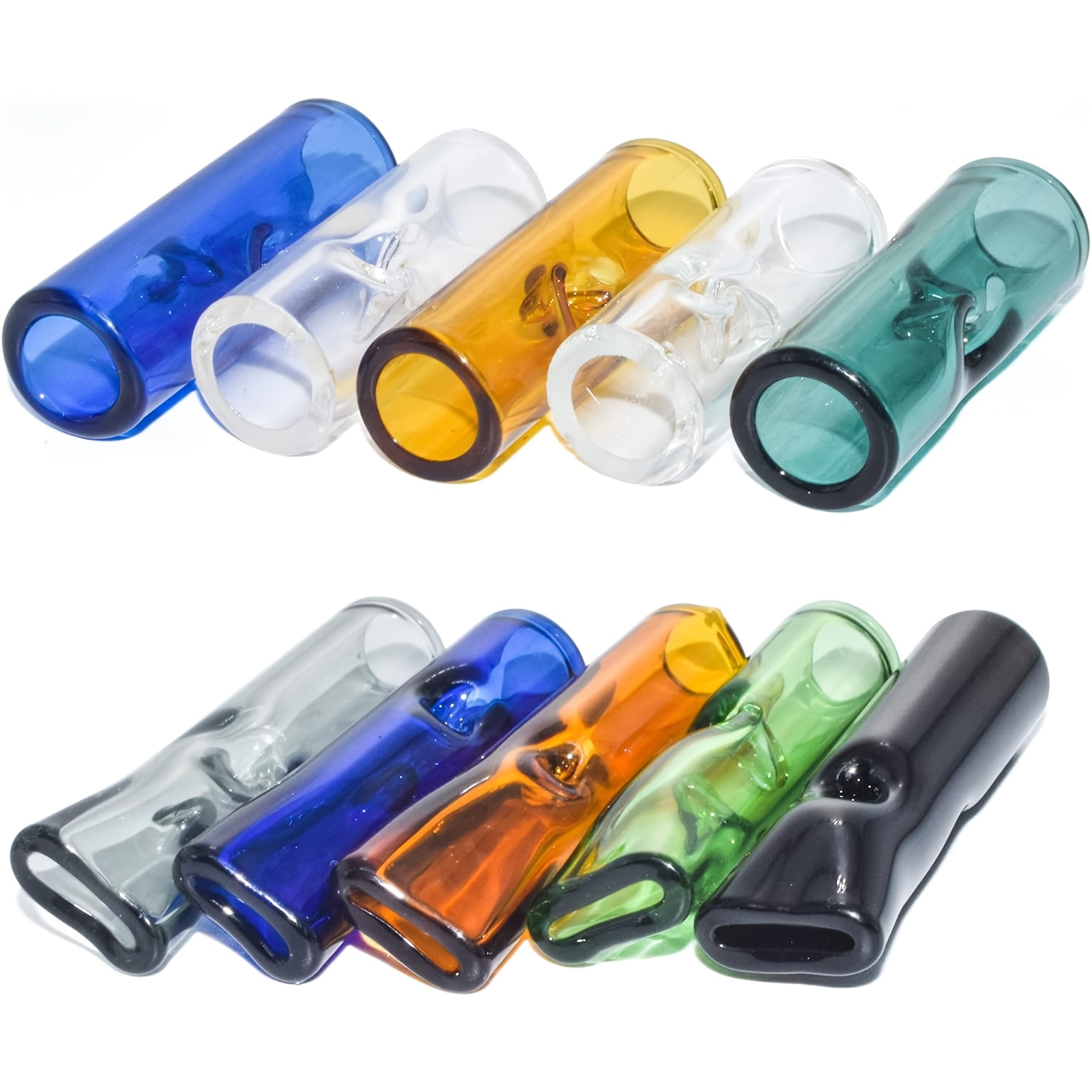 glass cigarette filter tips 5PCS Reusable W'cked for Pre Rolled Rolling Paper Cones, Slim Cigarettes, Glass Rolling Tip Mouthpieces (Green) : Health & Household natural flavors while you smoke Higher Standards Premium Glass Filter