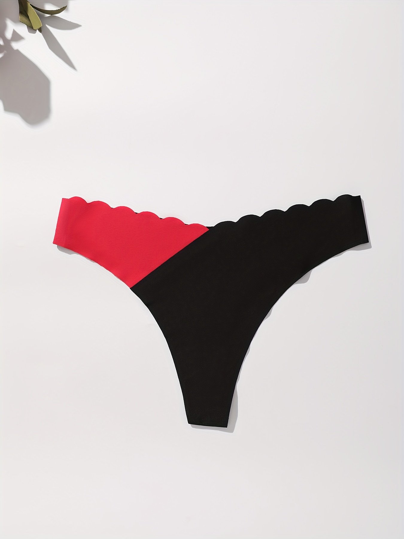 5-Pack Seamless Shell-Shaped Women'S Bikini | Comfortable and Breathable, Color Block Design, Ice Fiber Fabric, Suitable for All Seasons and Daily Wear