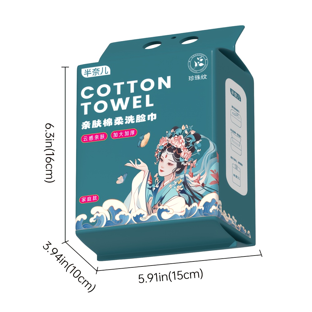 80 Count Hanging Disposable Face Towels, Ultra Soft Extra Thick 20x15 Cm Dry Wipes For Makeup Removal, And Daily Skincare