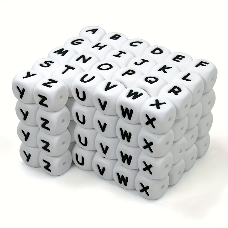 1200-Piece Large Letter Beads Kit - 9x12mm A-Z Plastic Beads For Bracelets, Necklaces, & Keychain Making