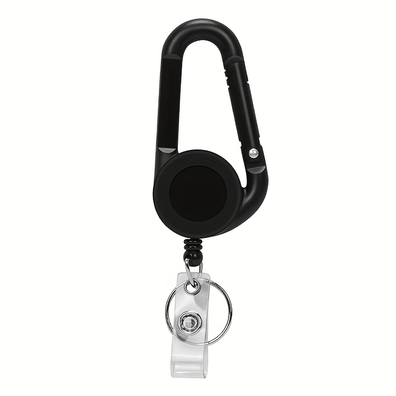 1.5cm With Clip - Durable Plastic Expandable Chest For Keys, Backpacks, Wallets & Gifts - Black, Secure Item Attachment | Compact Utility Clip | Durable Plastic Body, Car Keychain