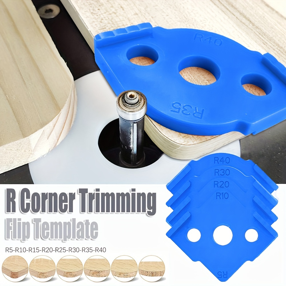 

4- Woodworking Jig Set, R10-r40 Plastic Trimming Templates For Rounded , Uncharged Rounding Positioning For Carpentry