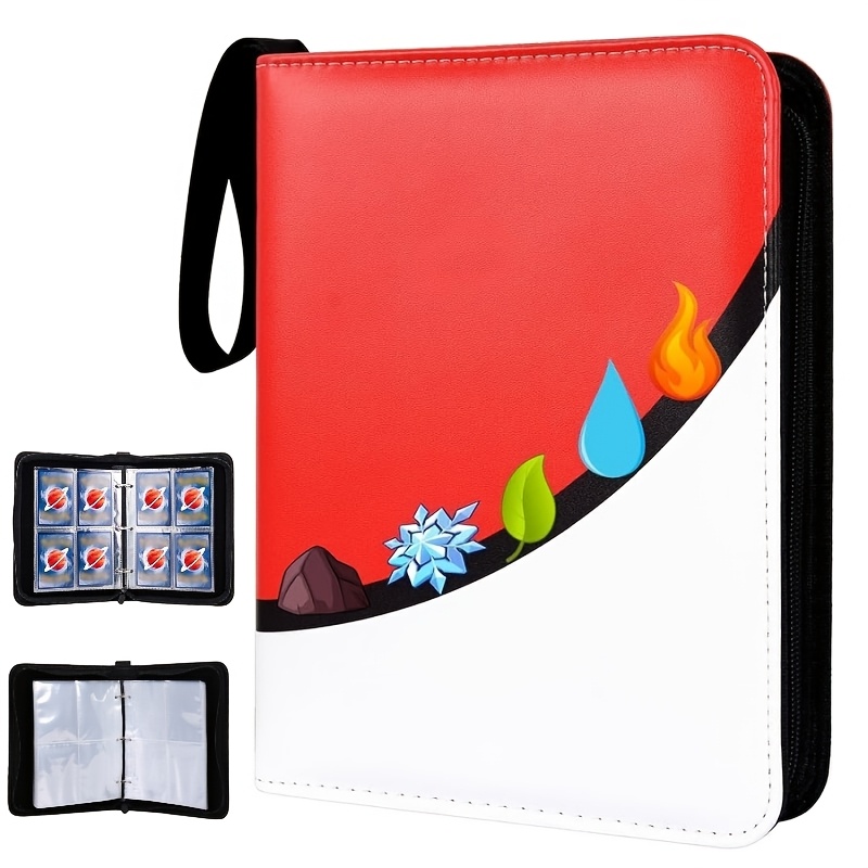 Image of Premium Trading Card Storage Book, Top Loader Album With Vertical Card Sleeves, Three-ring Binder For Collectible Cards