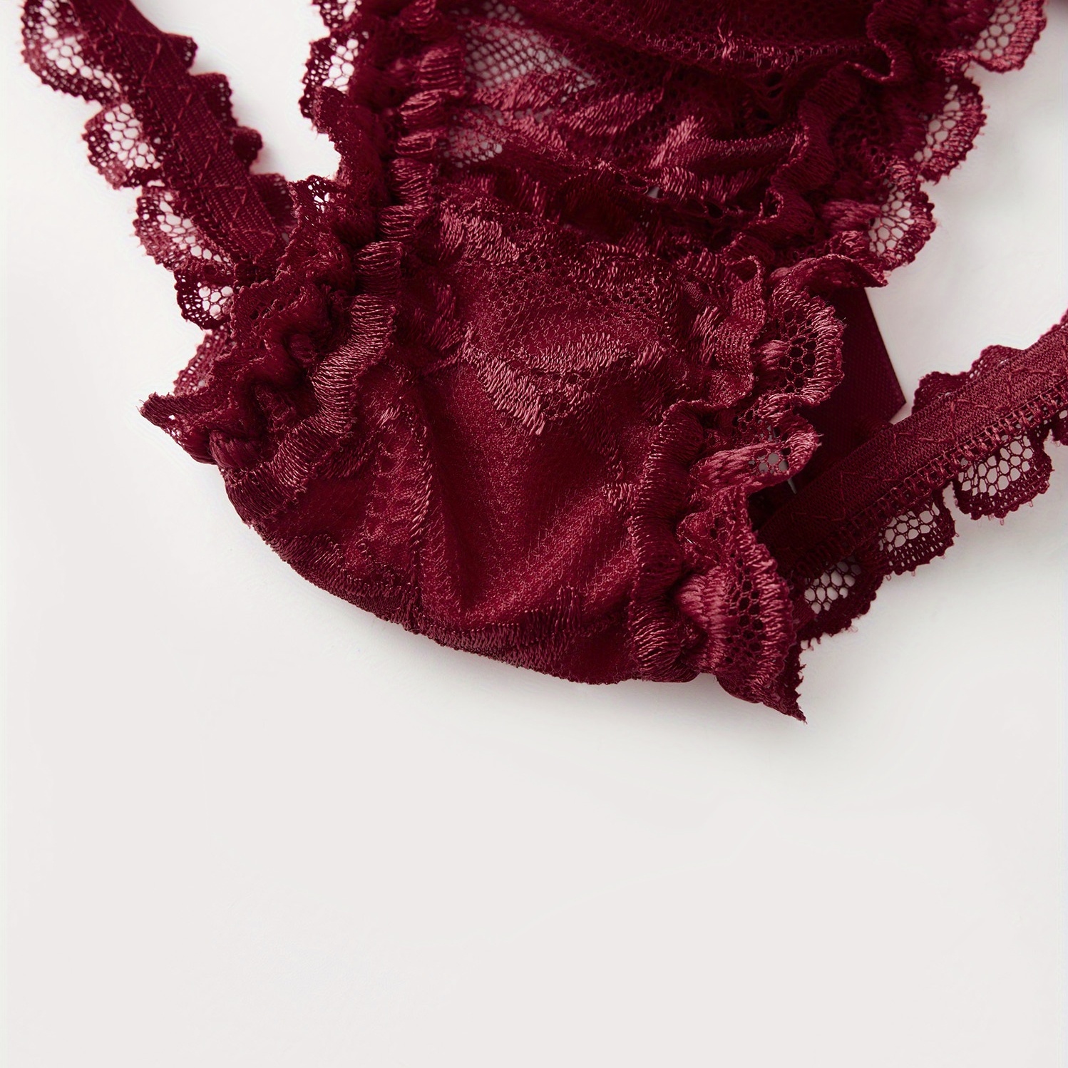 Women's Seamless Lace Mesh Thong - Low-waist Sheer Bow Design, Breathable and Sexy Seamless Underwear, Suitable for Intimate Wear, No Batteries Needed, Intimate, Bow Details, Comfortable Fit