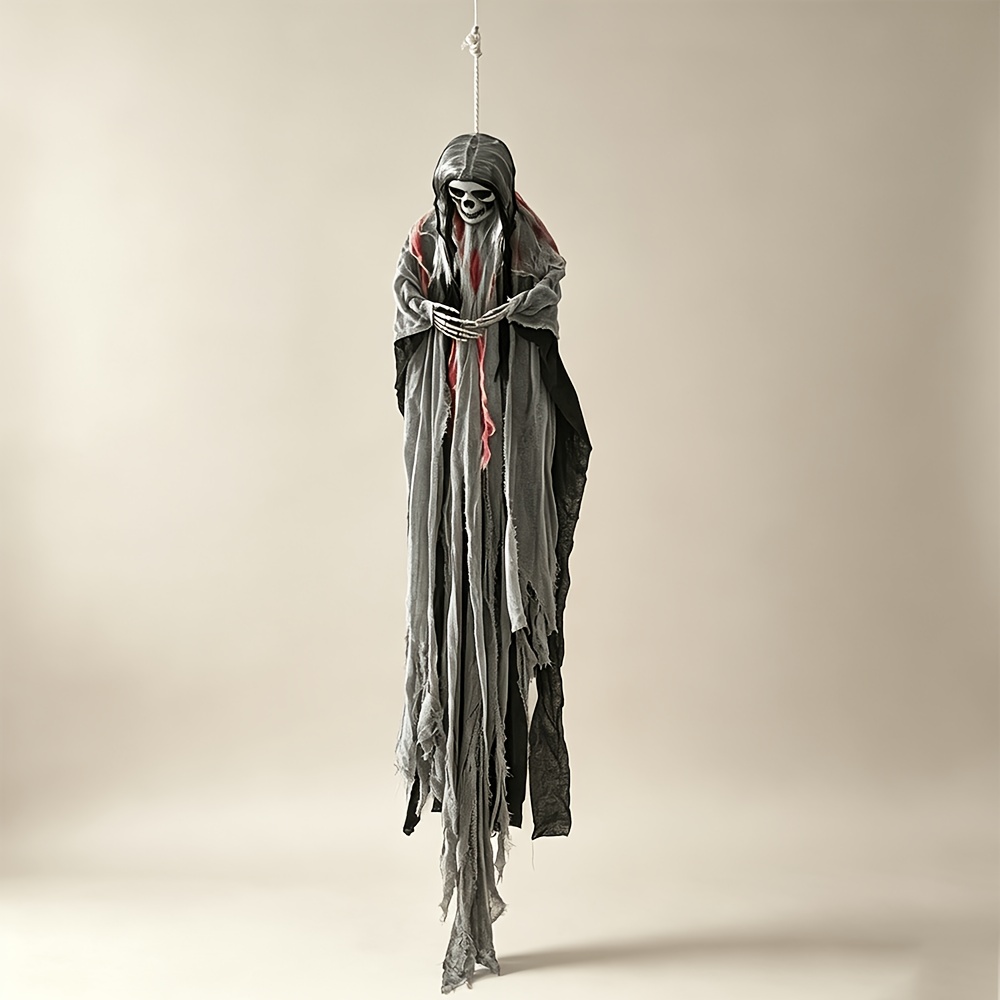 Image of [2d Flat] 180cm Halloween Horror Decoration Hanging Ghost Ornament, Holiday Statue Decor