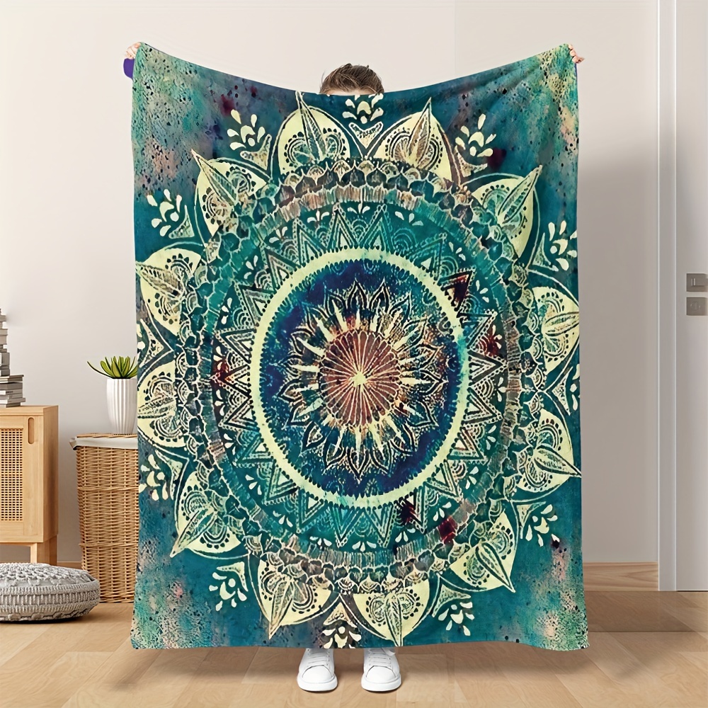 

Soft & Cozy Bohemian Mandala Print Blanket - Perfect Birthday & Holiday Gift For Boys, Girls & Adults! Ramadan