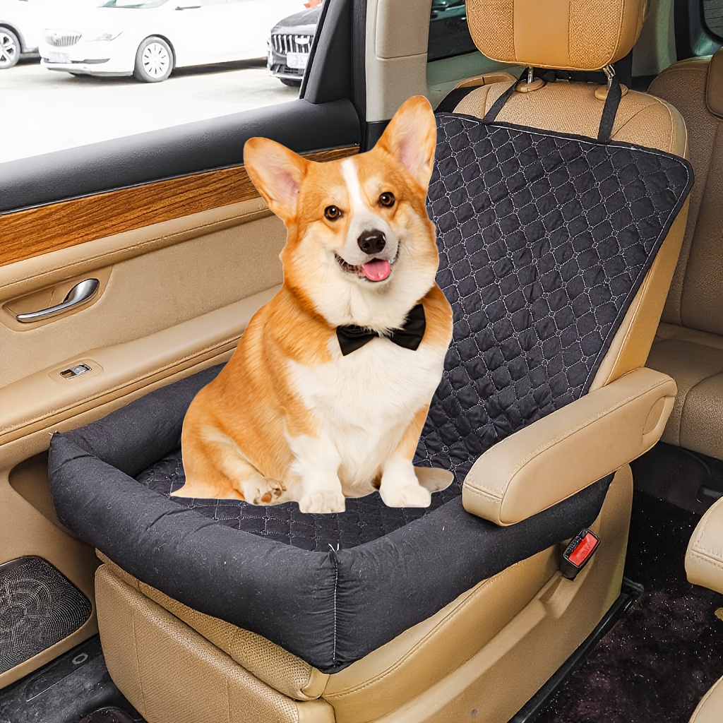 1pc Of Pet Mat, Adjustable Rear Seat Pet Mat For Passenger Side, Non-slip Base, Side Bed, And Urine- Fabric, Odor-, Machine Washable And Non-slip, Suitable For Medium To Large Pets