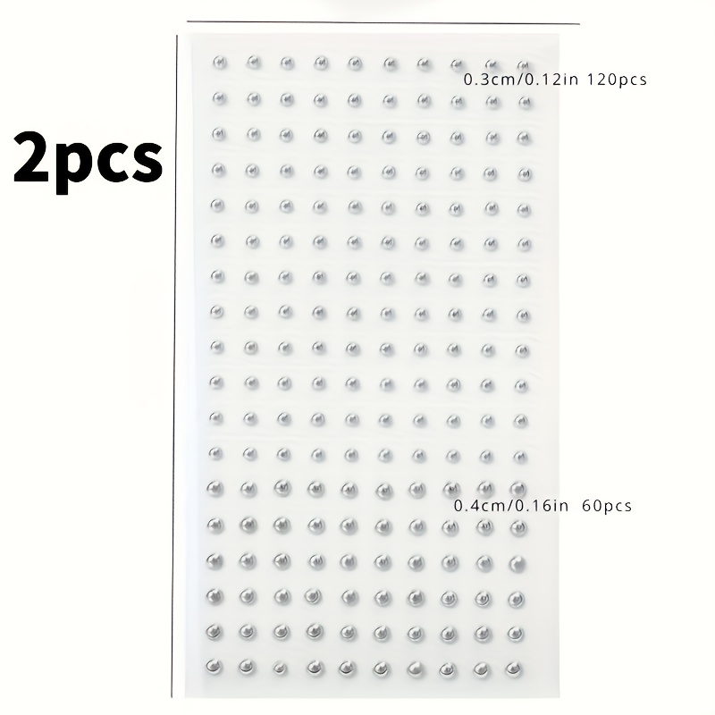 Image of 2pcs Fake Piercing, Fake Lip Ring Fake Nose Ring Fake Eyebrow Piercing Fake Lip Piercing Self-adhesive Facial Sticker Fake Piercing Ball Cool Y2k Makeup For Women