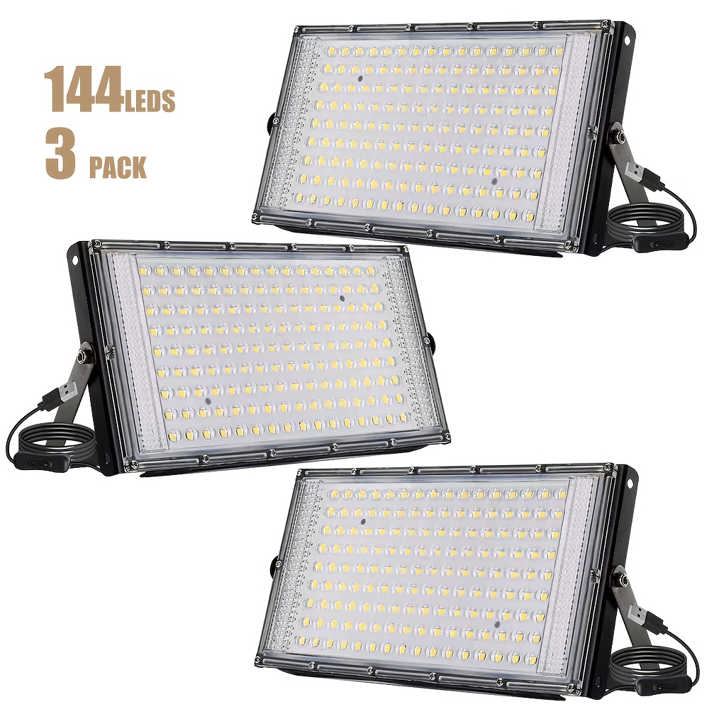 Image of 50/96/144 Leds 5v Usb Led Light, White Light 6000k, Usb Plug, Plug And Play, With 1.5m Power Cord And Switch, Suitable For Garage, Warehouse, Indoor Construction Site Lighting