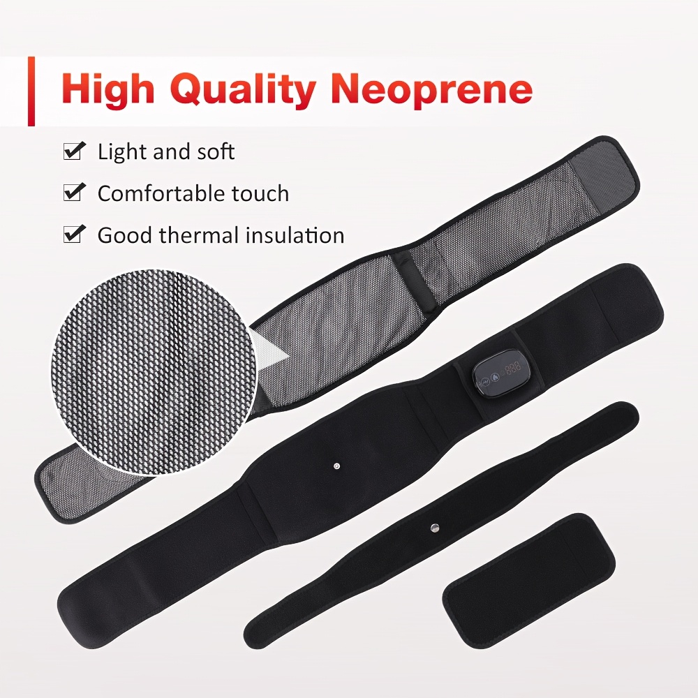 Cordless Heating Massager Wrap - Rechargeable, Back Support