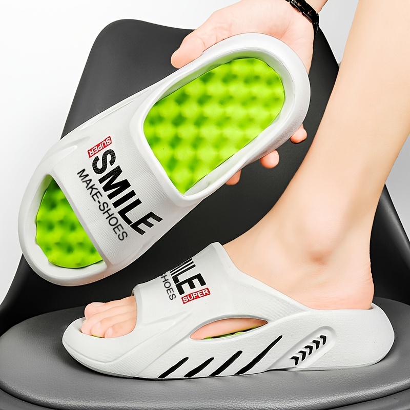 2025 summer unisex outdoor slides non slip eva sandals with   design breathable open toe   for men women durable casual slippers for   and pool   summer sandals home relaxation footwear   design flexible sole construction Product details 5