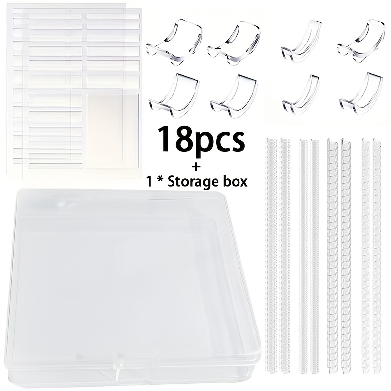 Ring Sizer Adjuster For Loose Rings, 18pcs Set With 3 Types (spiral Coils, Ring Guards, Sizing Strips) Fits Ring Widths 1-10mm, Invisible Resizing Solution For
