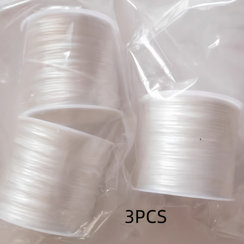 TEMU Cuerda invisible de nailon transparente, 5500 cm / 2165.35 pulgadas, adecuada para colgar globos, ensartar joyas, coronas de Navidad,