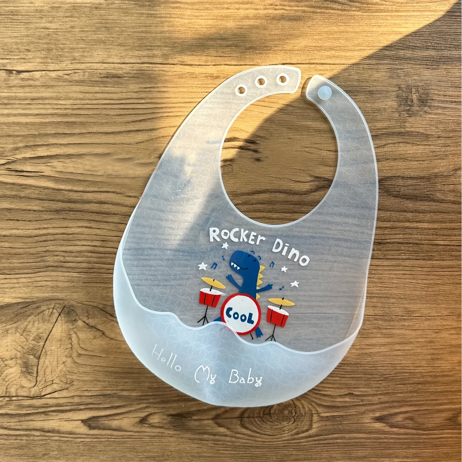 Image of 1pc Ultra-thin Silicone Bibs For Babies Toddlers Adjustable Soft Feeding Baby Bibs Gifts For Kindergarten Nursery Preschool Children