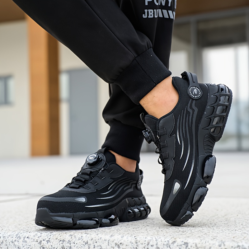 mens   work boots slip resistant construction shoes with magnetic closure cushioned insoles non slip outsole heavy duty industrial boots for construction warehouse factory details 12