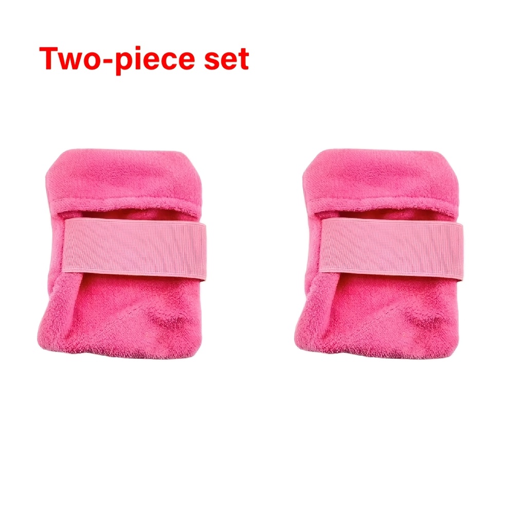 Image of 2pcs Summer Beach Sand Removal Towels Beach Sand Scoops Beach Camping Vacation Coral Fleece Face Portable Sand Brushes