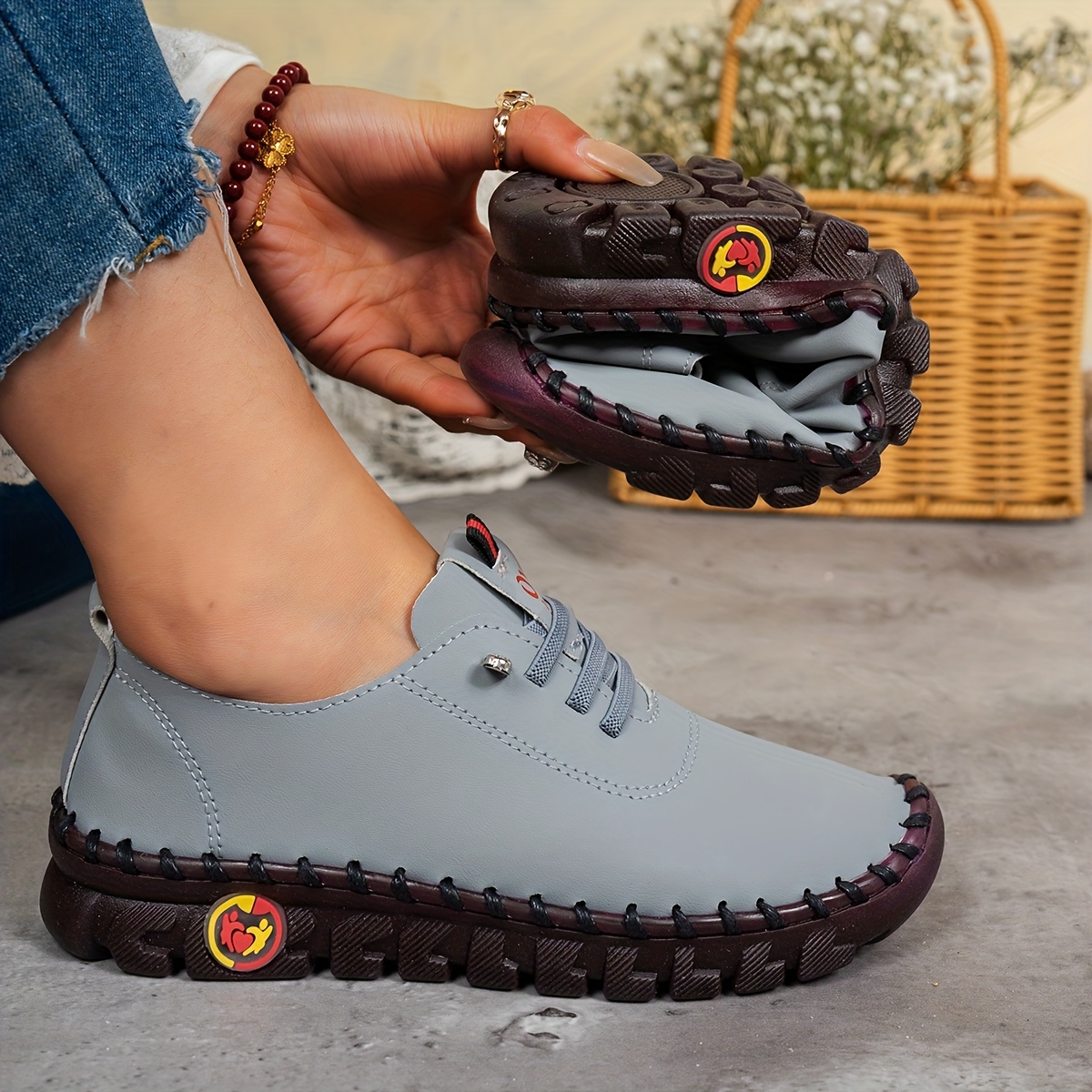 Damen Spitzenschuhe Wohnung - Atmungsaktive Sommerschuhe Mit Weicher Sohle