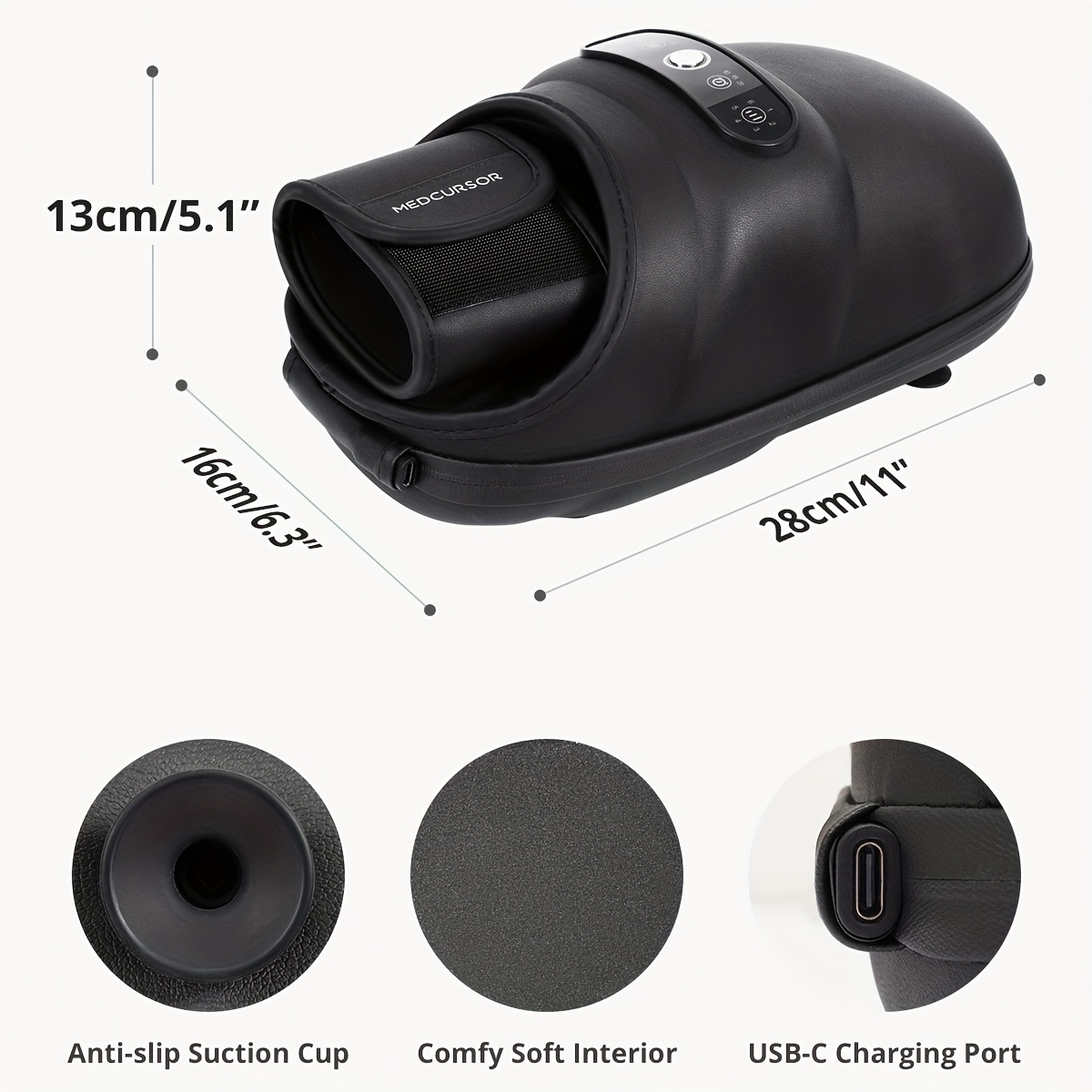 Medcursor Hand Massager, FSA Or HSA Eligible, Hand Massager with And Compression for Carpal Tunnel And Stiff Joints, Relief From Wrist to Palm And Finger, Gifts for Women Men (Cordless), , Joint Stiffness Relief, Portable Massager, Highquality Materials, Wrist And Finger Care, Office Workers