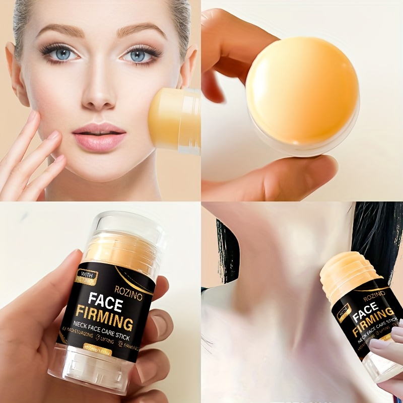 ROZINO 4pcs Retinol Skincare Set Firming, All Skin Types, Moisturizing & Firming, Caffeine Eye Cream, Face Cream, Moisturizing Cream, Facial And Neck Care Stick, Nighttime, Wrinkle Skincare Set, Skin Soft, Delicate And Smooth