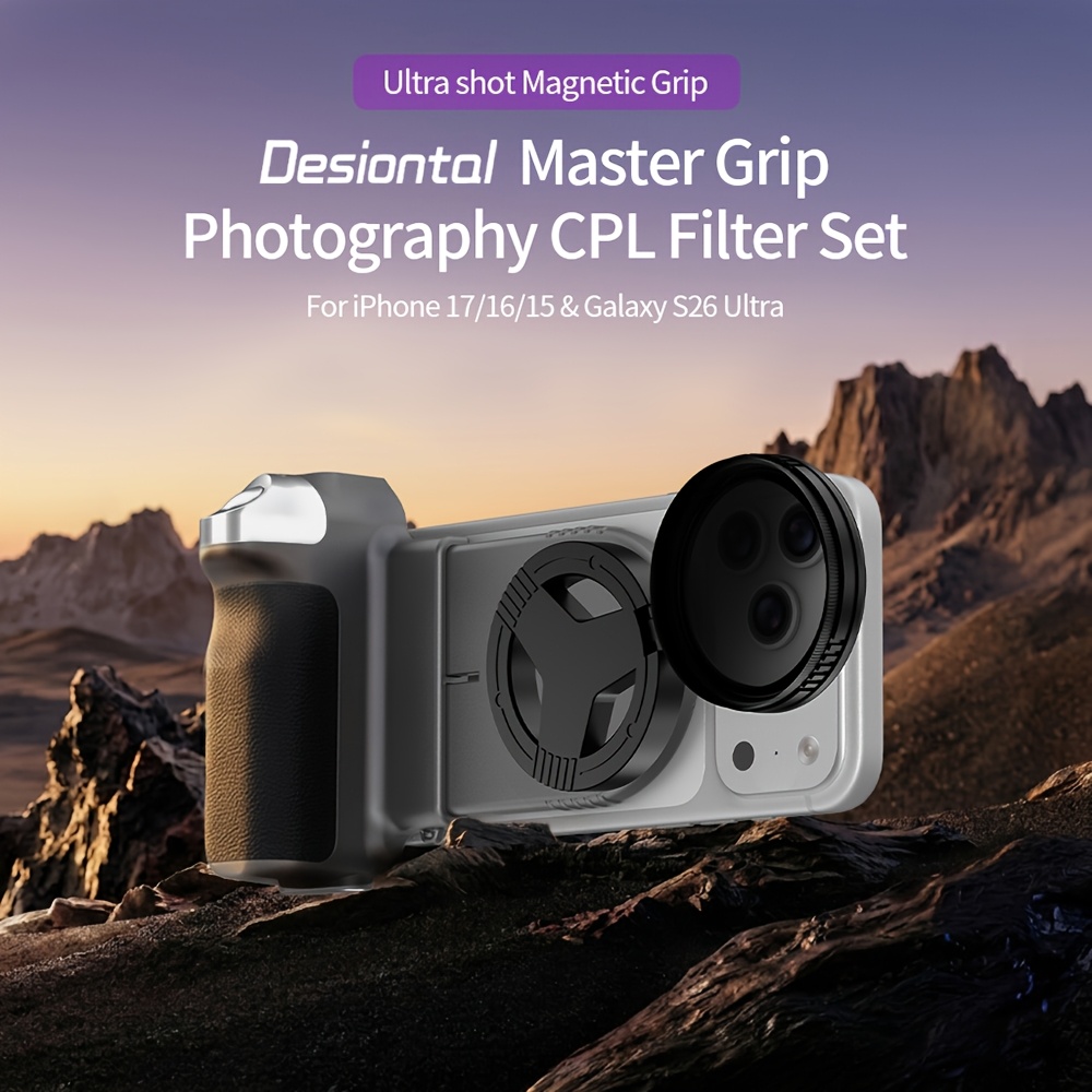 Magnetic Phone Stabilizer and CPL Filter Master Set