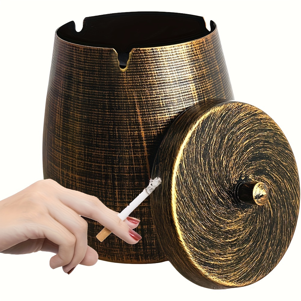 Deko aschenbecher Aschenbecher aus Keramik mit Deckel Rauchfreier