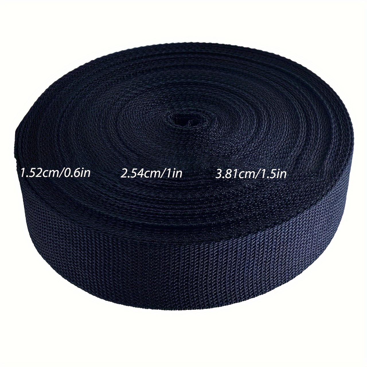

Extra Strong Heavyweight Nylon Webbing - 0.6/1/1.5in Wide, 32.8ft Long Strap For Indoor/outdoor Use - Perfect For Backpacks, Diy Crafts & Equipment Repair