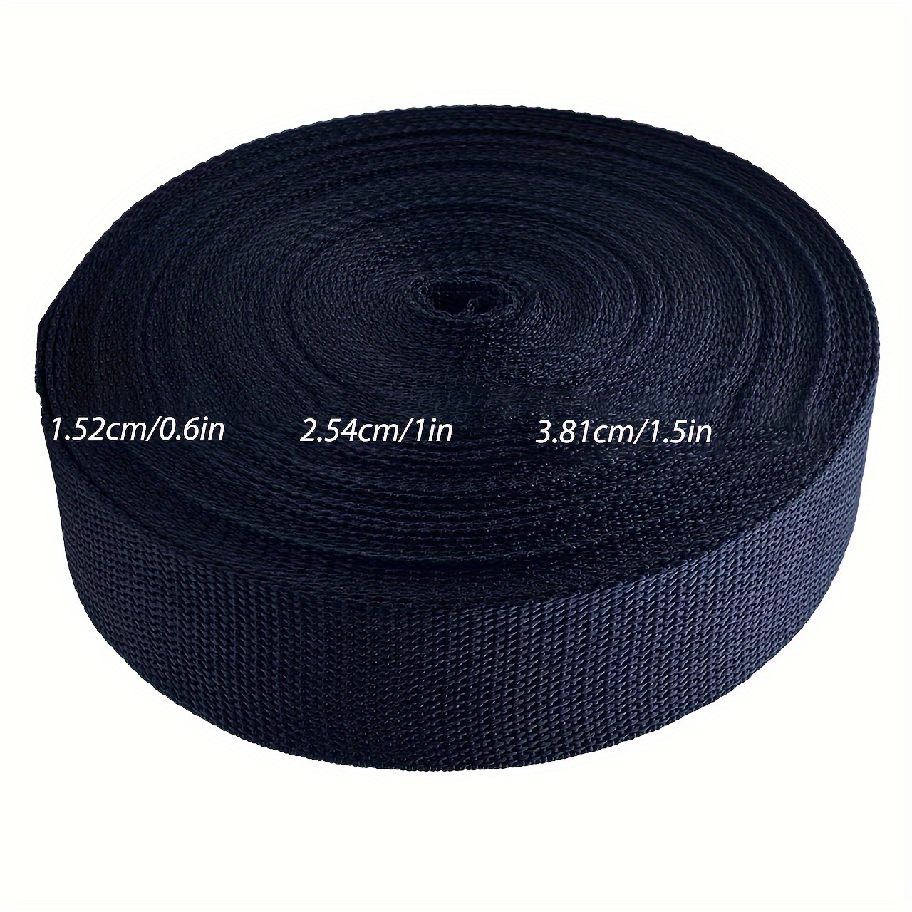 

Extra Strong Heavyweight Nylon Webbing - 0.6/1/1.5in Wide, 32.8ft Long - Versatile Strapping For Backpacks, Diy Crafts & Equipment Repair