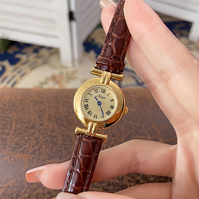 reloj mujer retro pequeño esfera en dorado Temu Spain