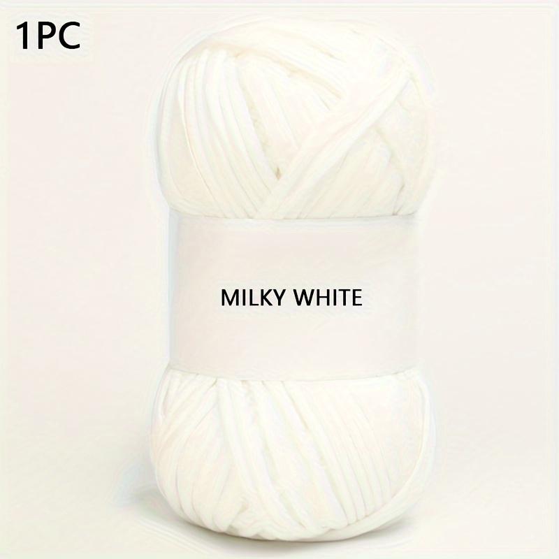 Image of 100% Cotton Soft Knit Fabric 1pc*3.52oz/134.51ft Yarn Crochet Soft Woven Rug Bag Cushion Crochet Yarn -woven Cloth Strip Yarn Gift Sewing Knitting Supplies