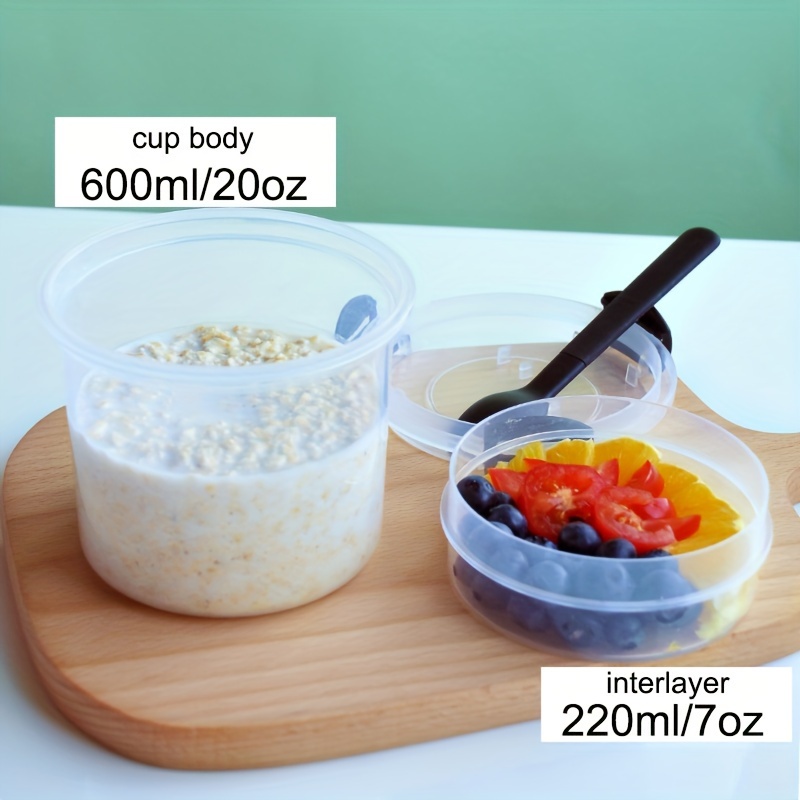 FENGQ 530ml Porta Yogurt Refrigerato， Tazza per cereali, Tazza