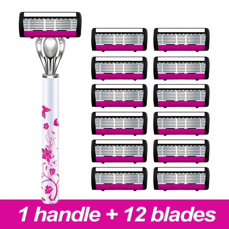 TEMU Manual Hair Removal Razor Designed For Women, Suitable For Underarm And Leg Hair, As Well As Men's Shaving Razors For Trimming Facial Hair
