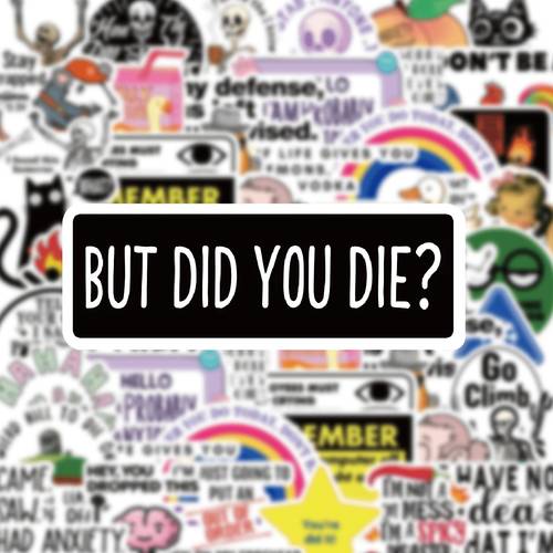 50pcs sarcastic sticker gift set birthday present vibrant designs decorative stickers for craft lovers and