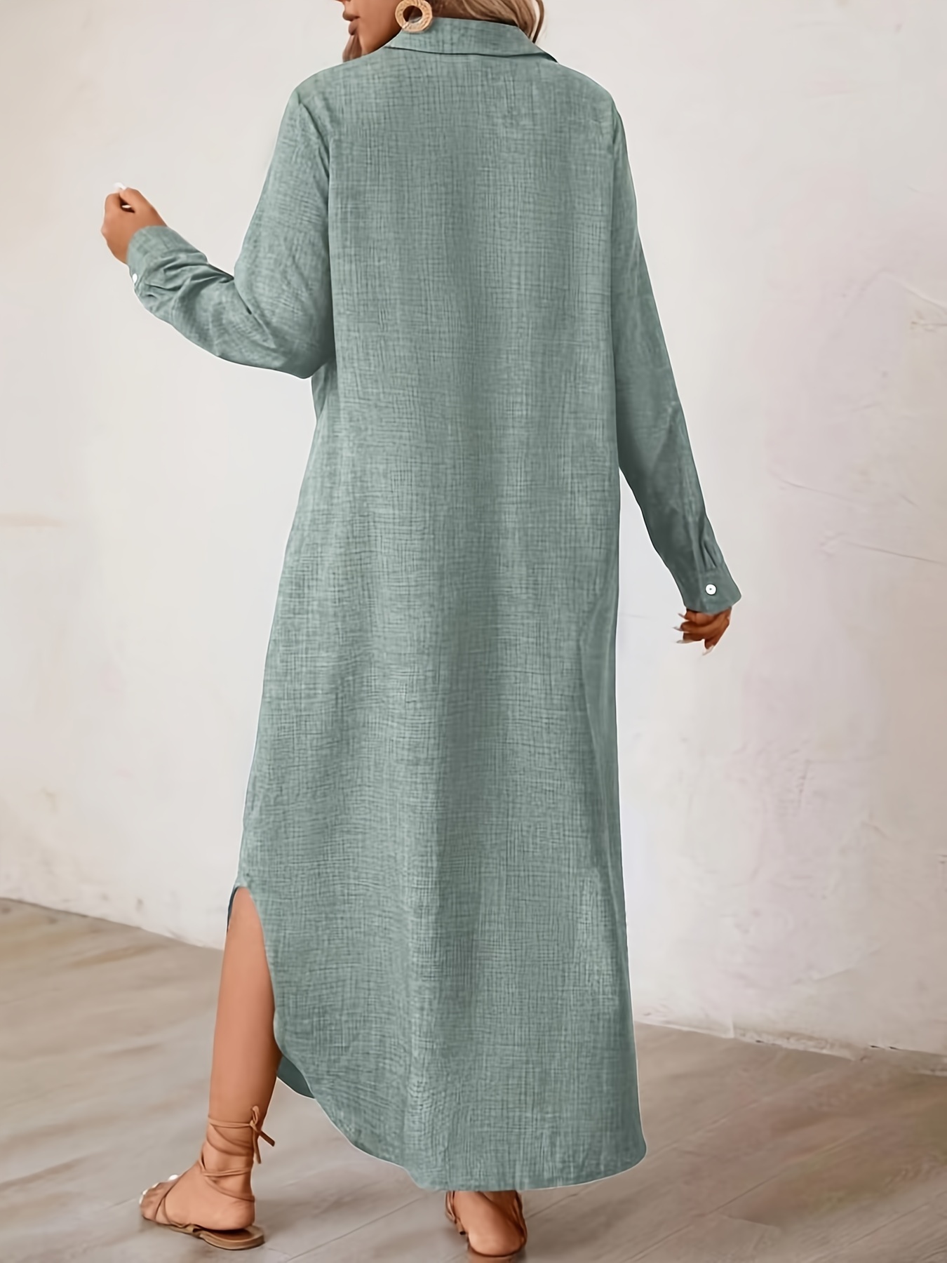 fall winter new style shirt light green elegant - Temu Mauritius