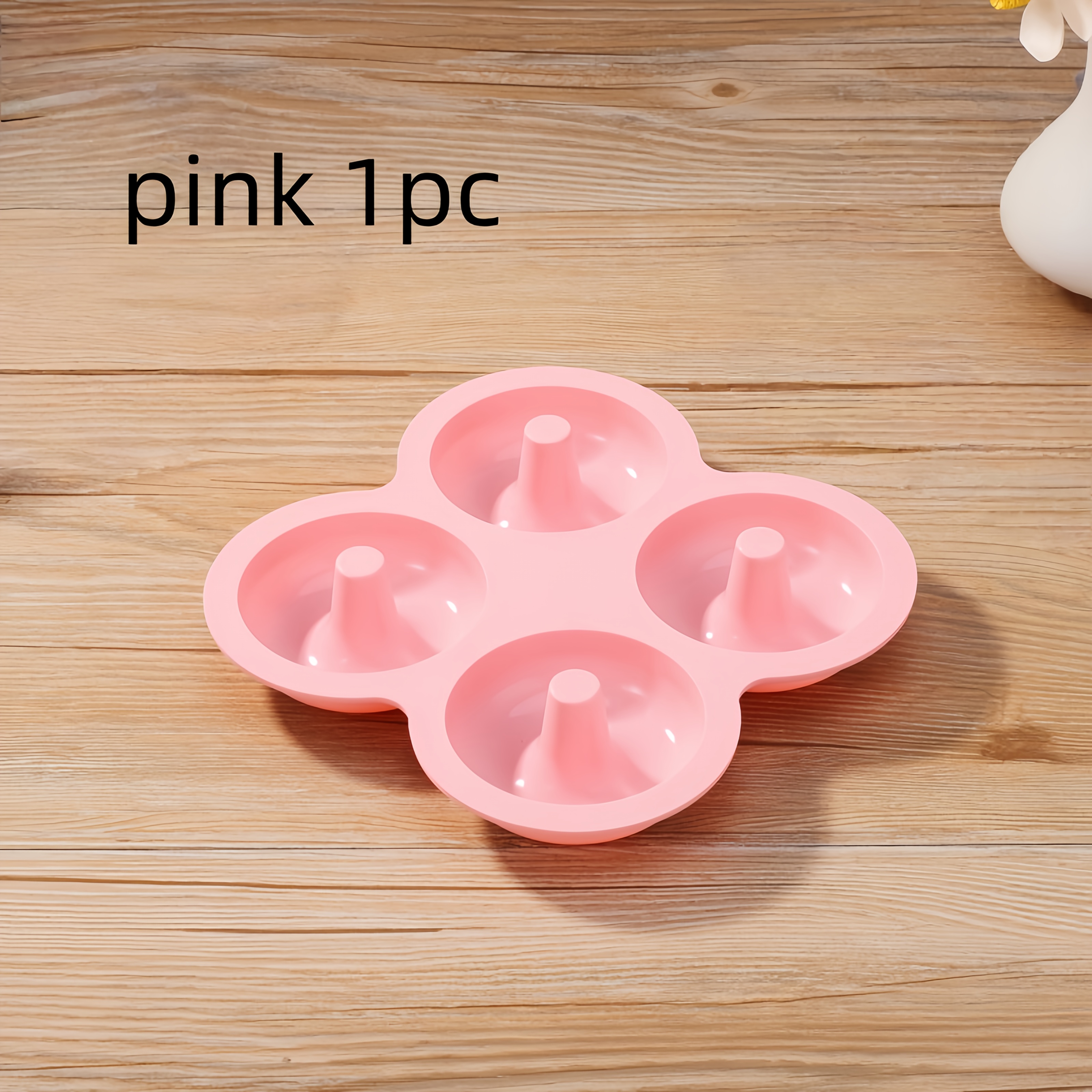 Image of 1pc Doughnut Baking Silica Gel Mold, High Temperature , Easy Demoulding, And Clean, Used To Make Diy Cake, Dim Sum, Dessert, Biscuit And Pastry - A Necessity For Household And Commercial Baking Tools