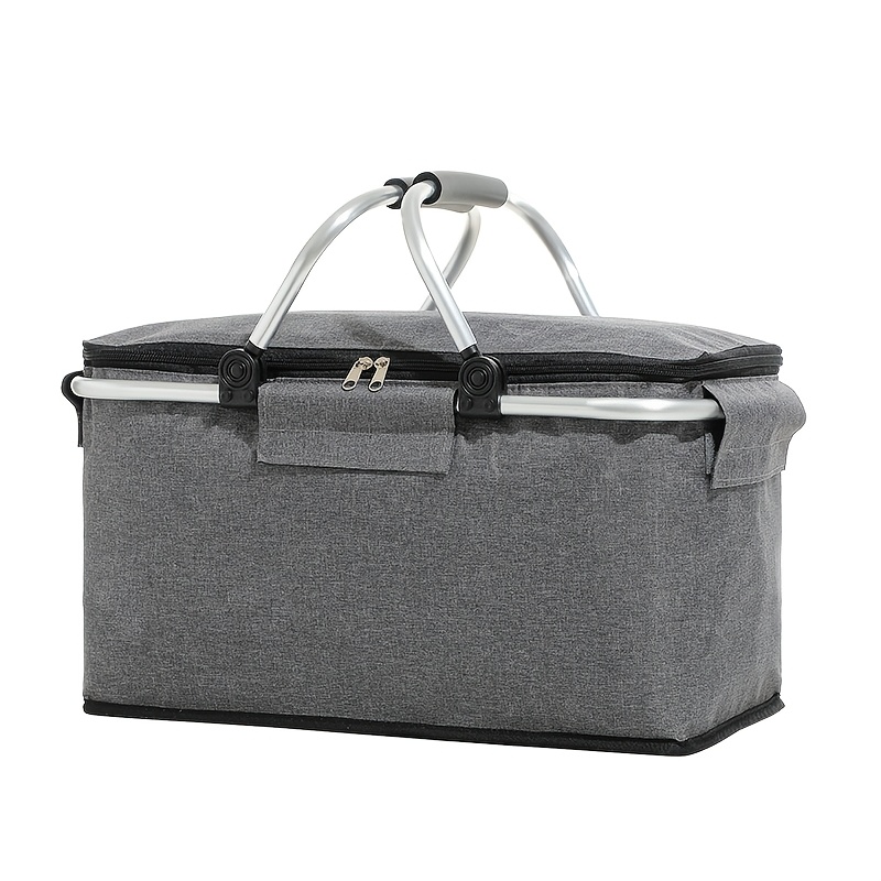 TEMU Panier à - isotherme en aluminium de grande capacité avec doublure en mousse épaisse, cadre durable contact alimentaire, adapté aux . Idéal pour