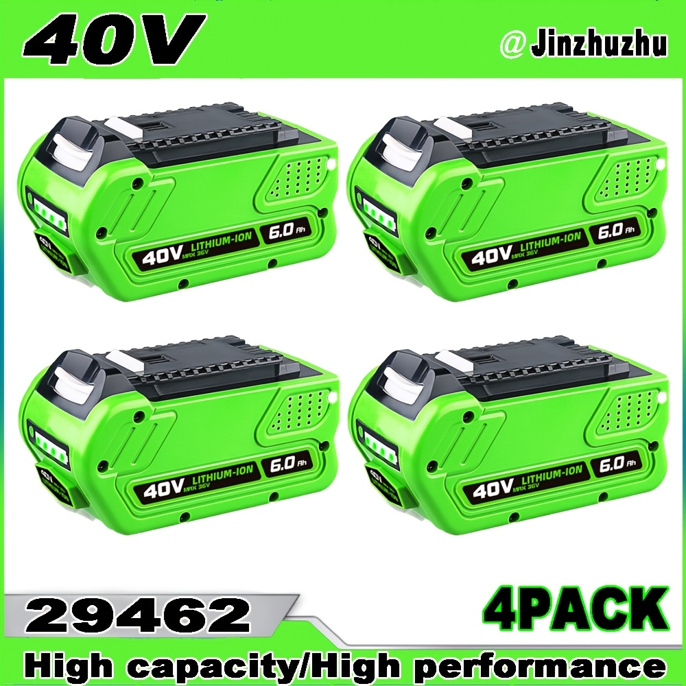 Lawn Mower Battery Aunstarwei 40V Replacement Lithium