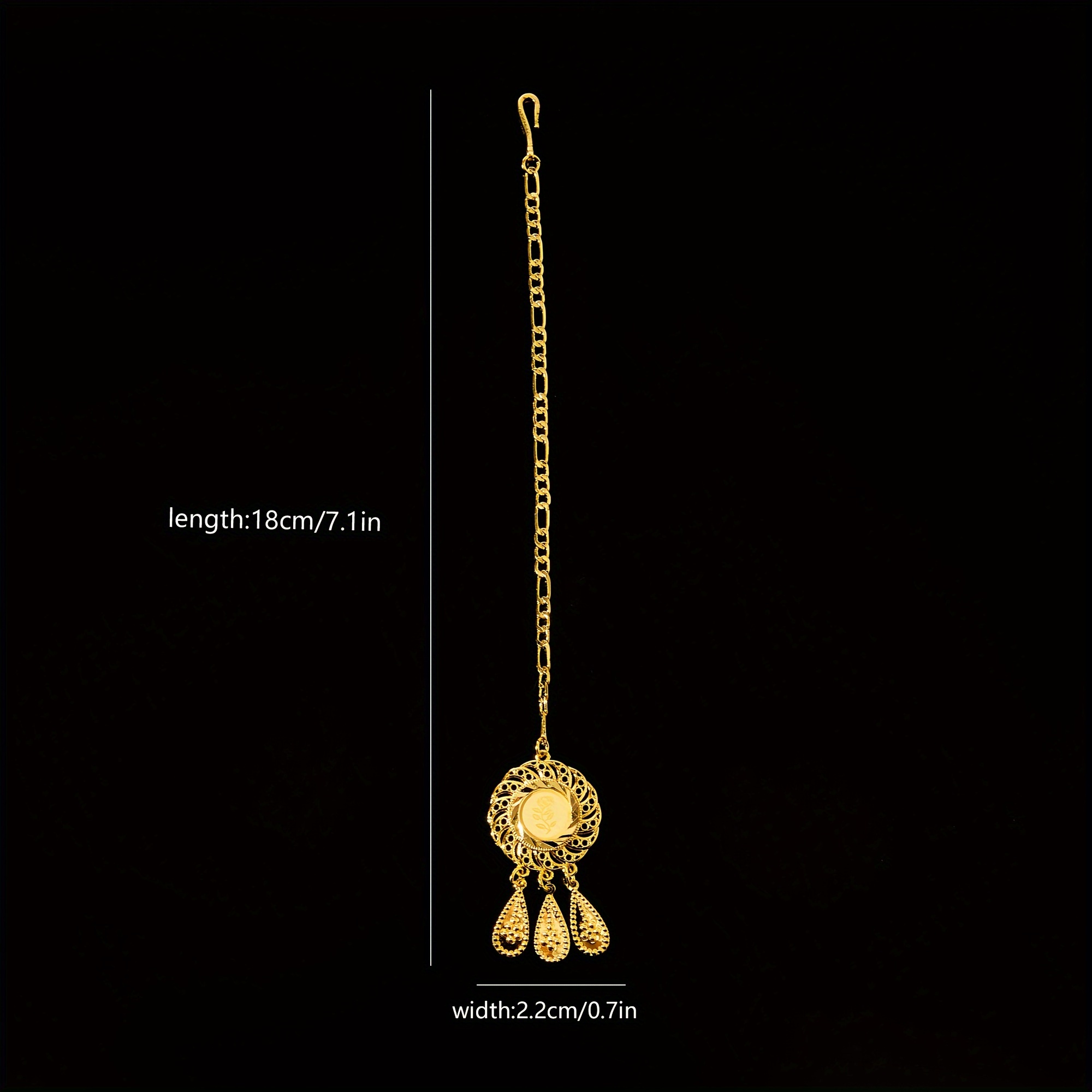 Arabic Style Copper Golden Plated Bridal Jewelry