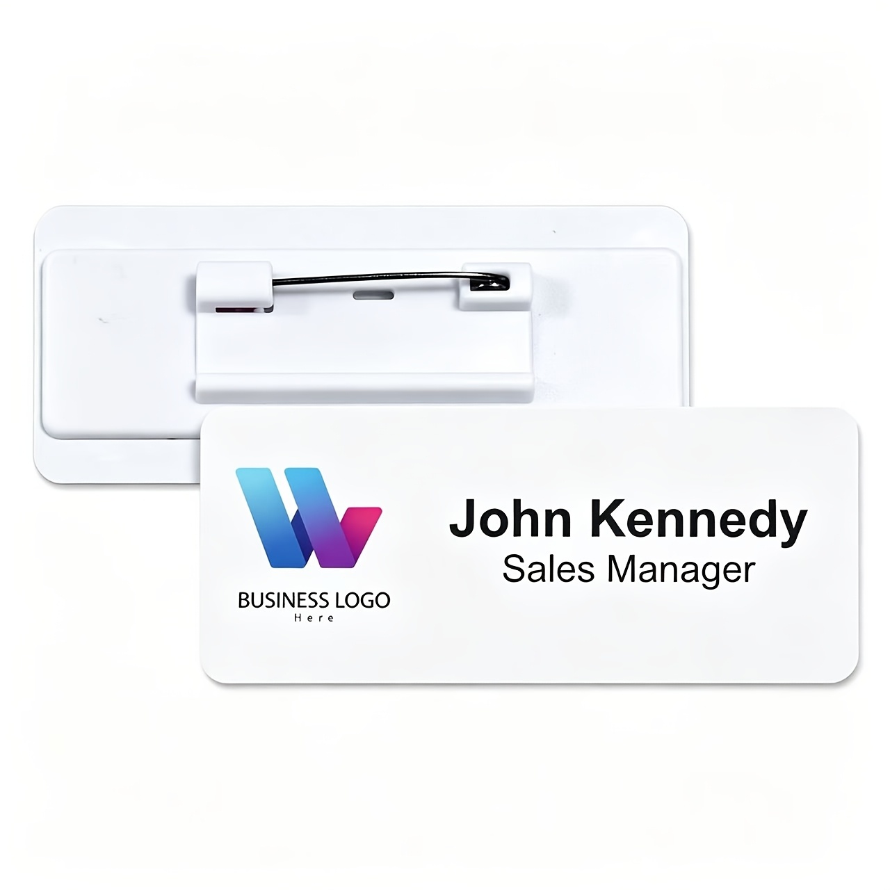 TEMU Custom Acrylic Name Badge, Personalized Exclusive Nameplate, Your Resin End Personalized Professional Name Badge Premium Custom Company Brand